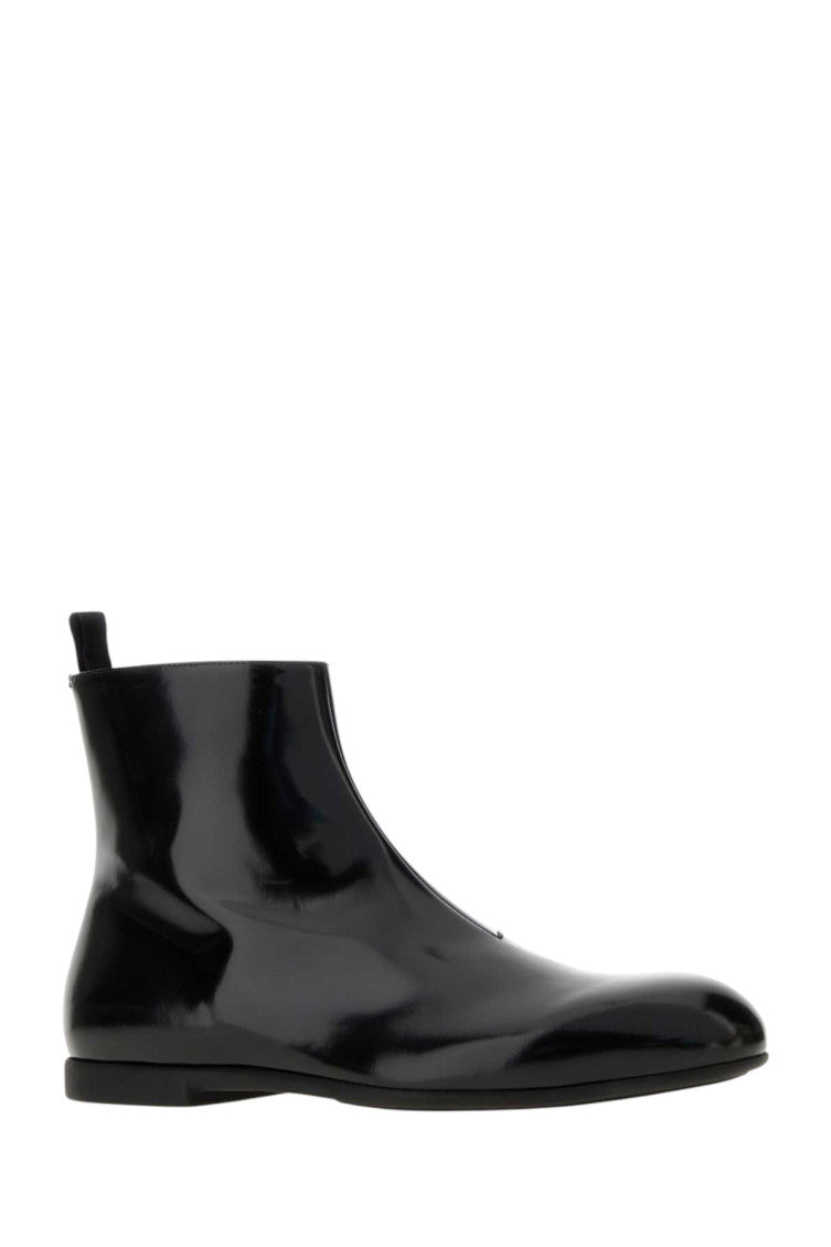 Black Zipper Boots 2