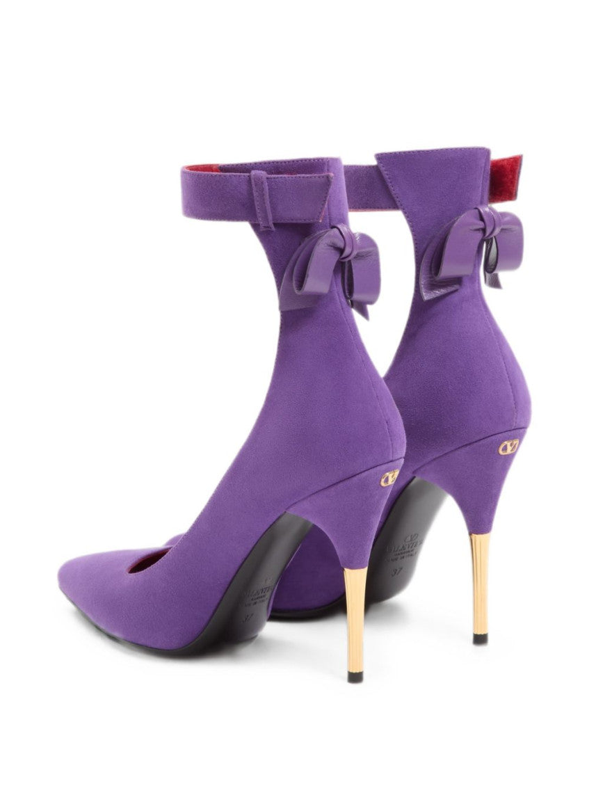 Purple Ankle Strap Pumps 2