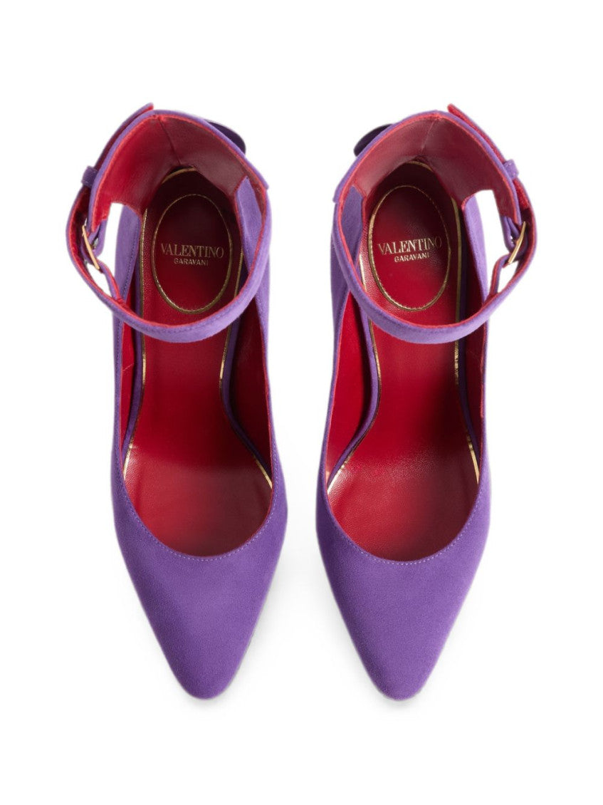 Purple Ankle Strap Pumps 3