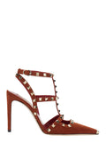Orange Studded Pumps 1