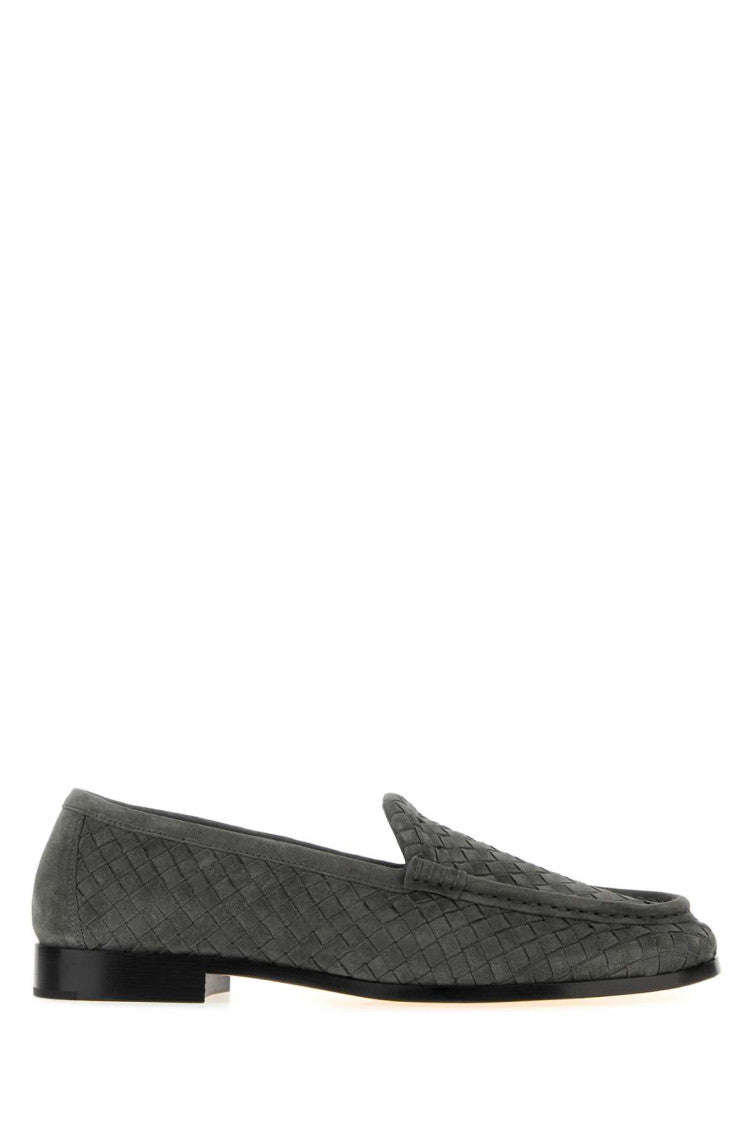 Grey Woven Loafers 1
