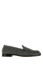 Grey Woven Loafers 1