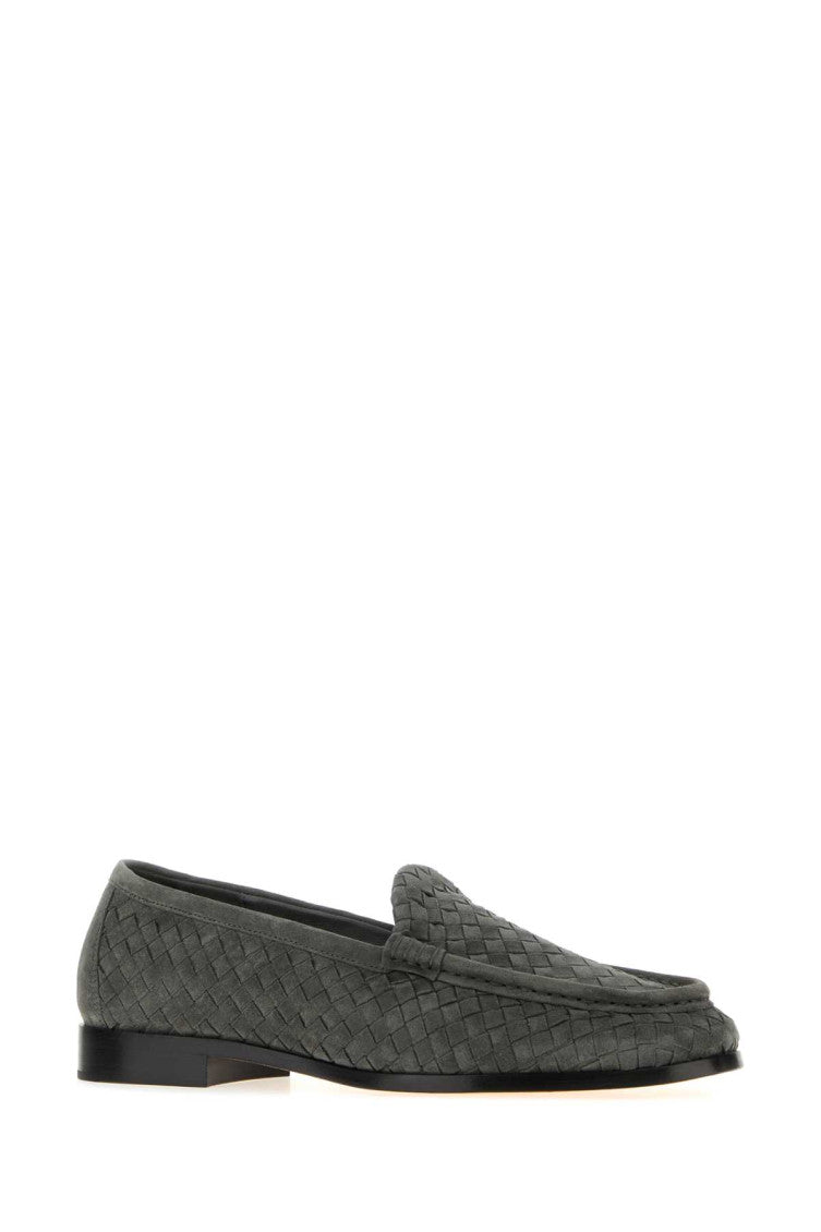 Grey Woven Loafers 2