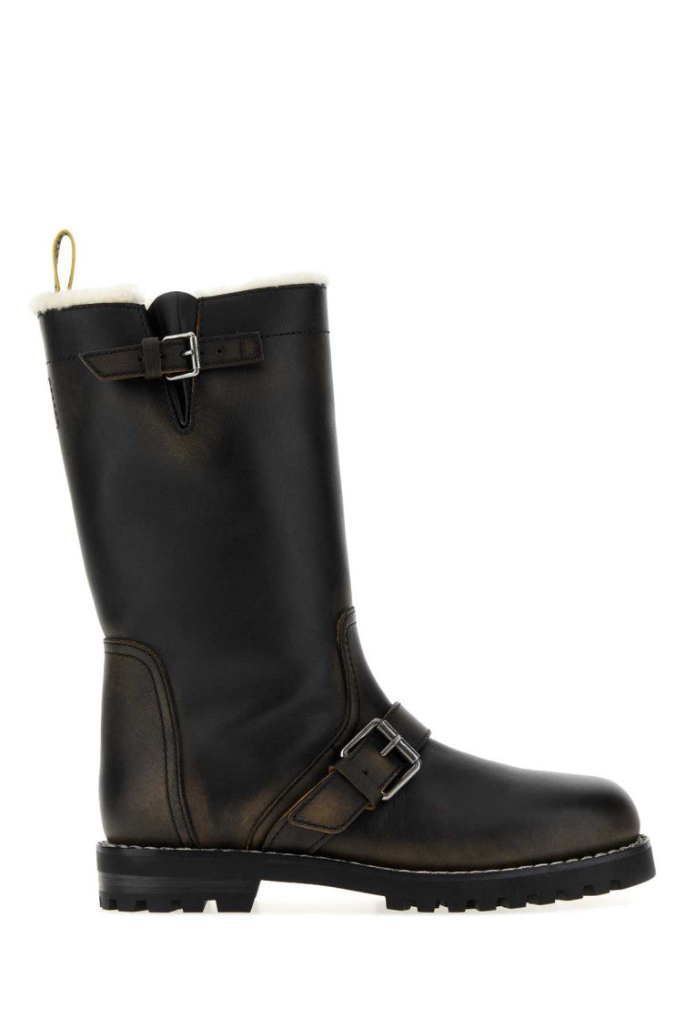 Black Biker Boots 1