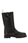 Black Biker Boots 1