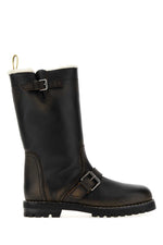 Black Biker Boots 1