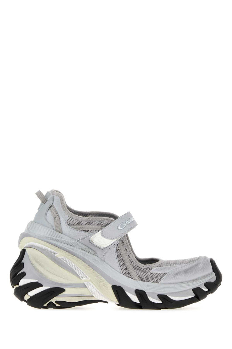 Grey Logo Track Sneakers 1