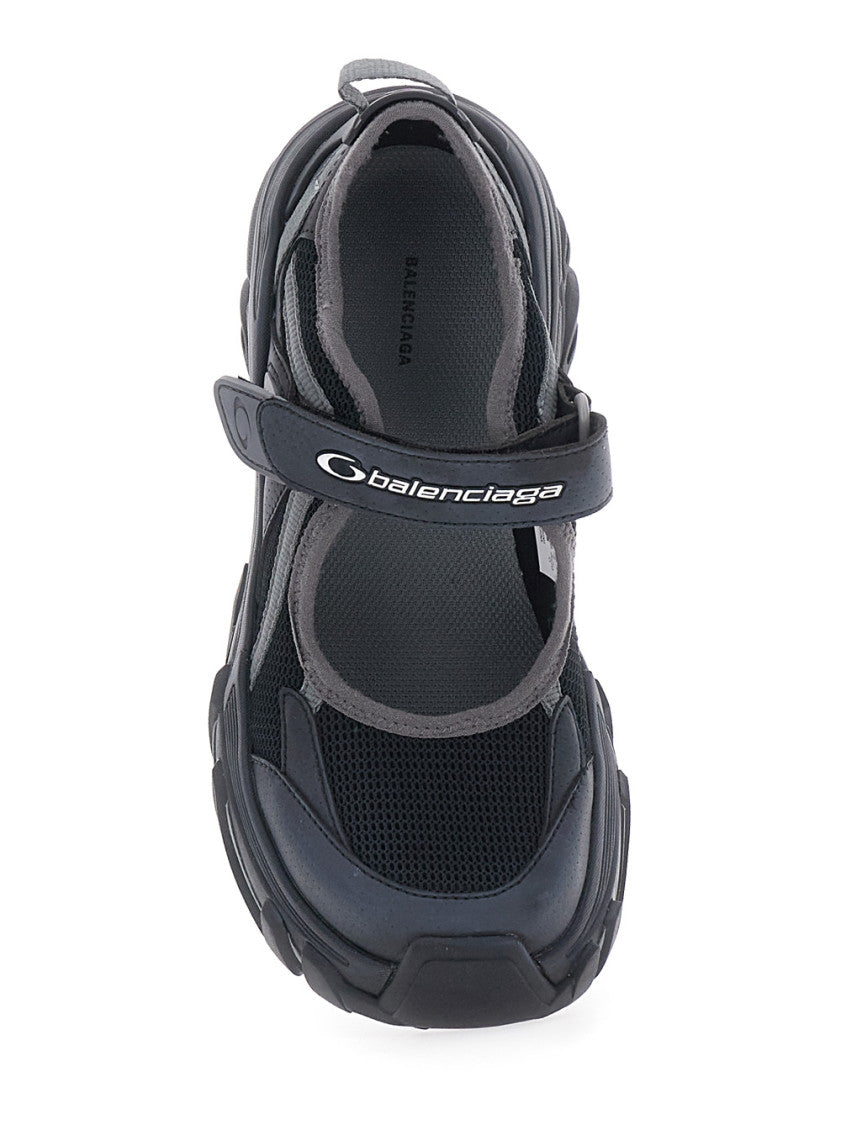Black Logo Track Sneakers 4