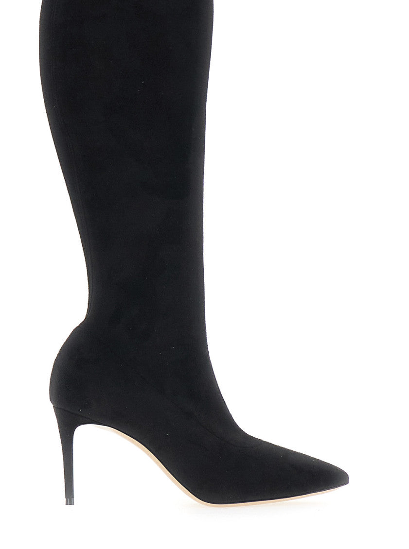 Black Suede Julia Boots 4