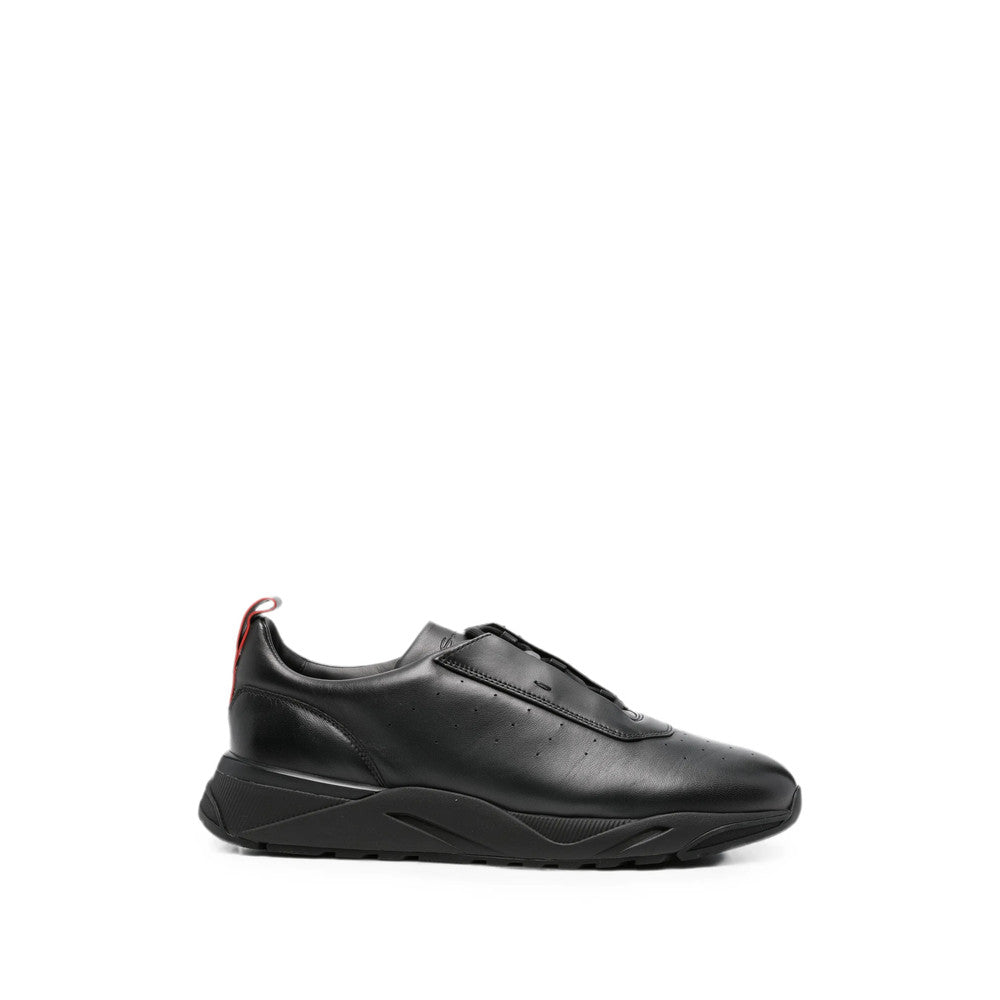 Black Perforated Sneakers 1