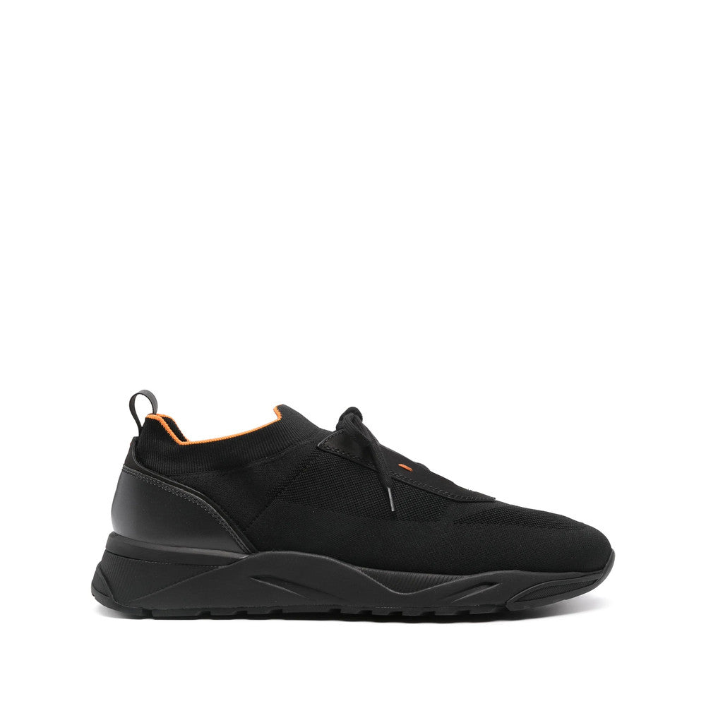 Black Lace Up Sneakers 1