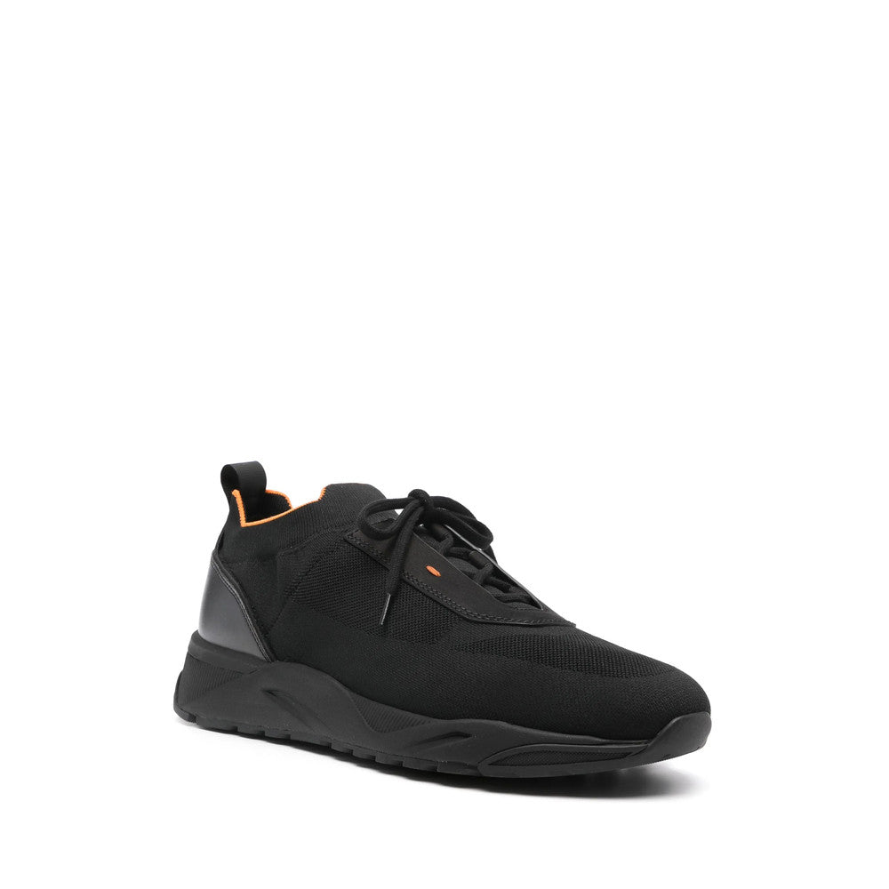 Black Lace Up Sneakers 2