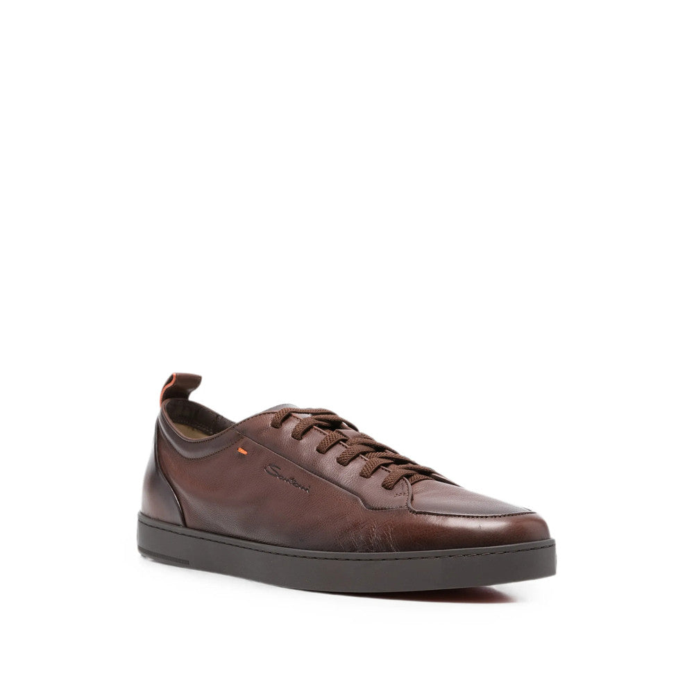 Brown Logo Classic Sneakers 2