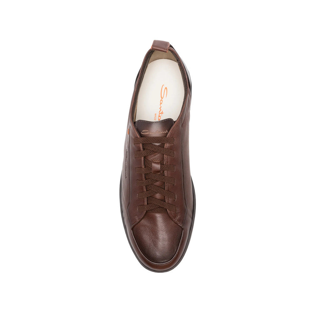Brown Logo Classic Sneakers 4