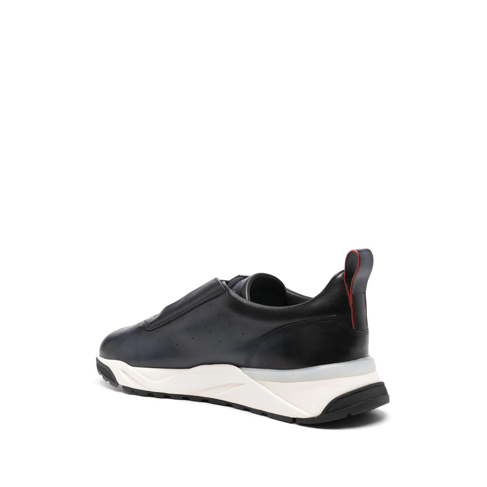 Navy Blue Slip On Sneakers 4