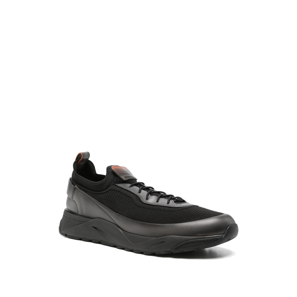 Black Lace Up Sneakers 2