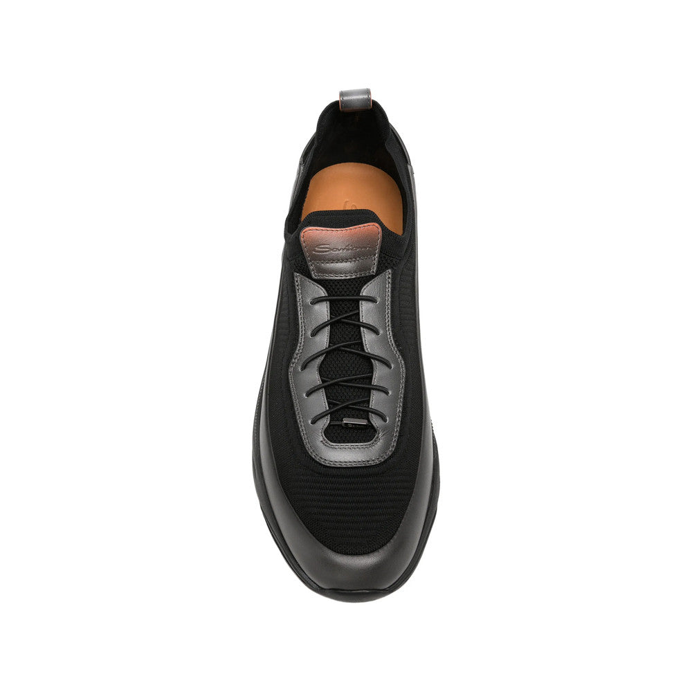 Black Lace Up Sneakers 4