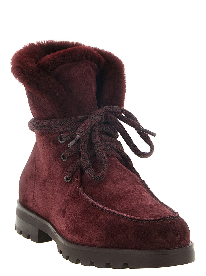 Burgundy Suede Boots 2