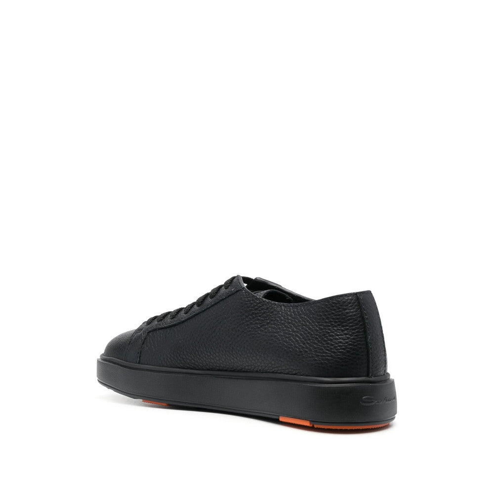 Black Leather Classic Sneakers 4