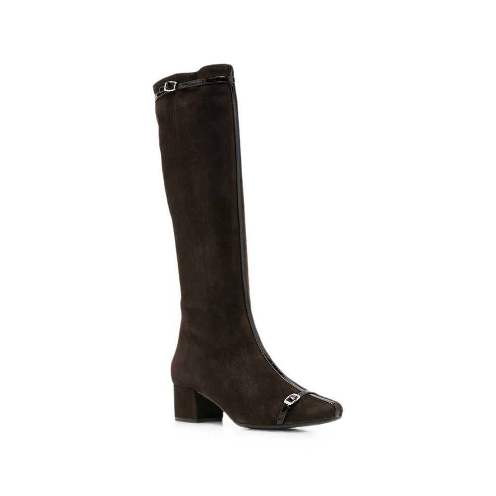 Brown Zipper Starter Boots 2
