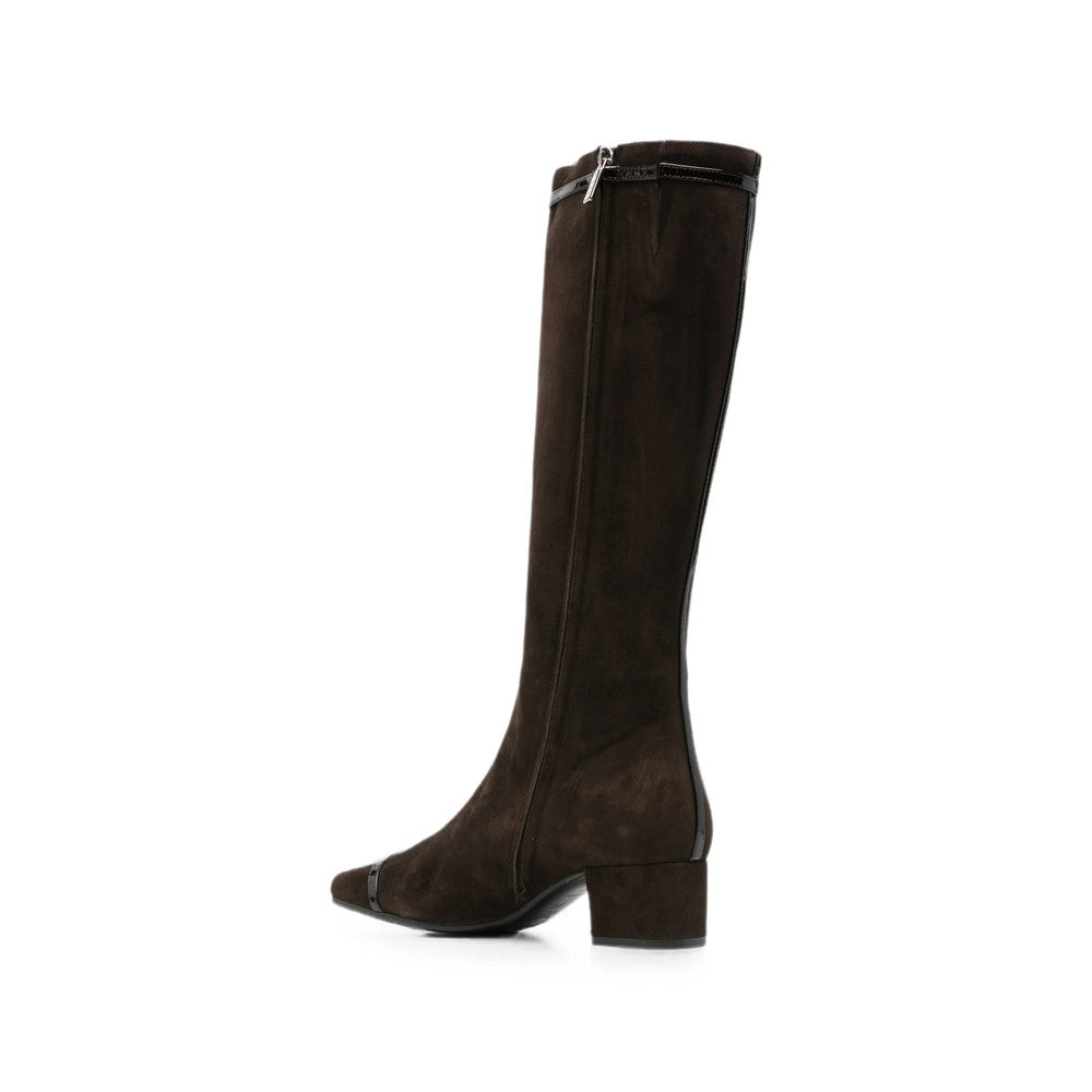 Brown Zipper Starter Boots 3