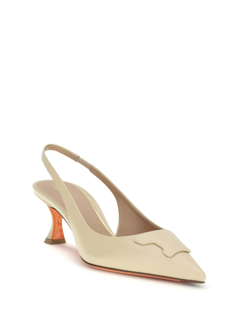 Beige Slingback Taylor Pumps 2