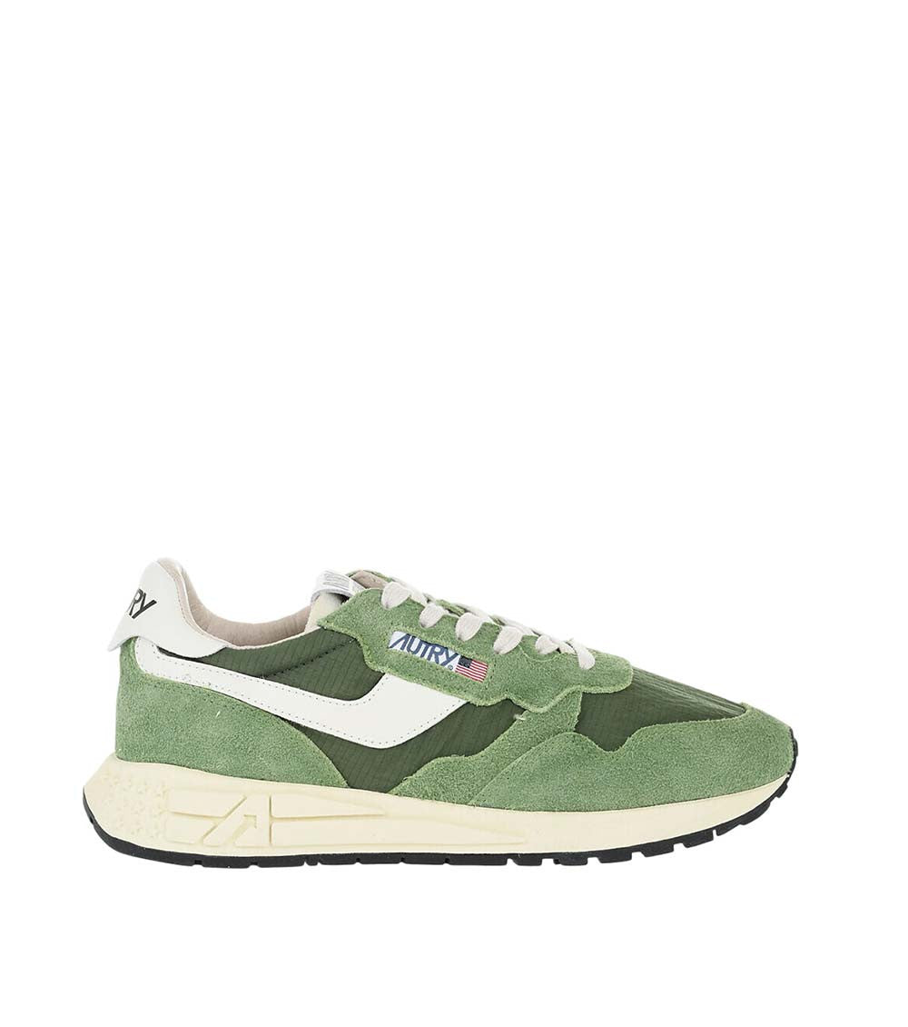 Green Color Block Reelwind Sneakers 1