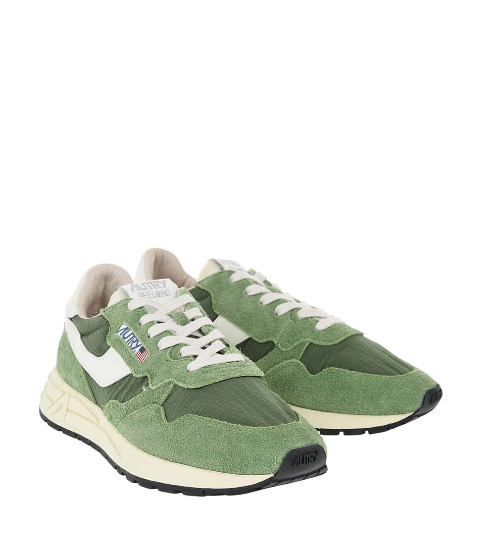 Green Color Block Reelwind Sneakers 2