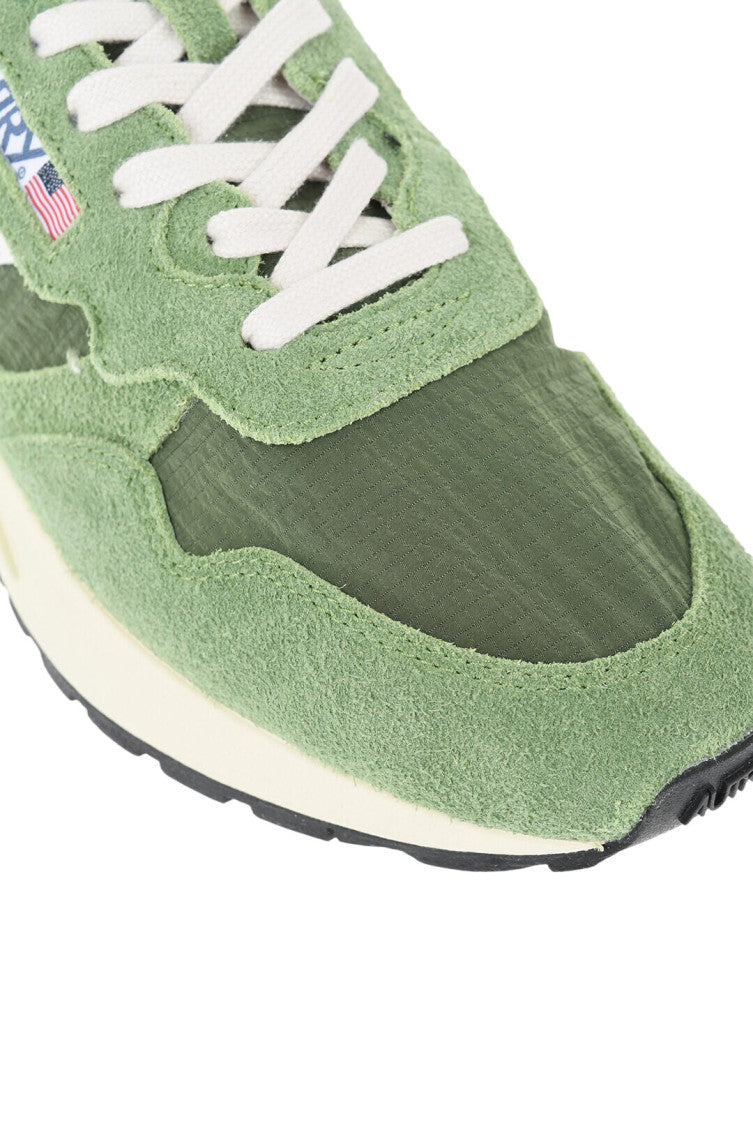 Green Color Block Reelwind Sneakers 4