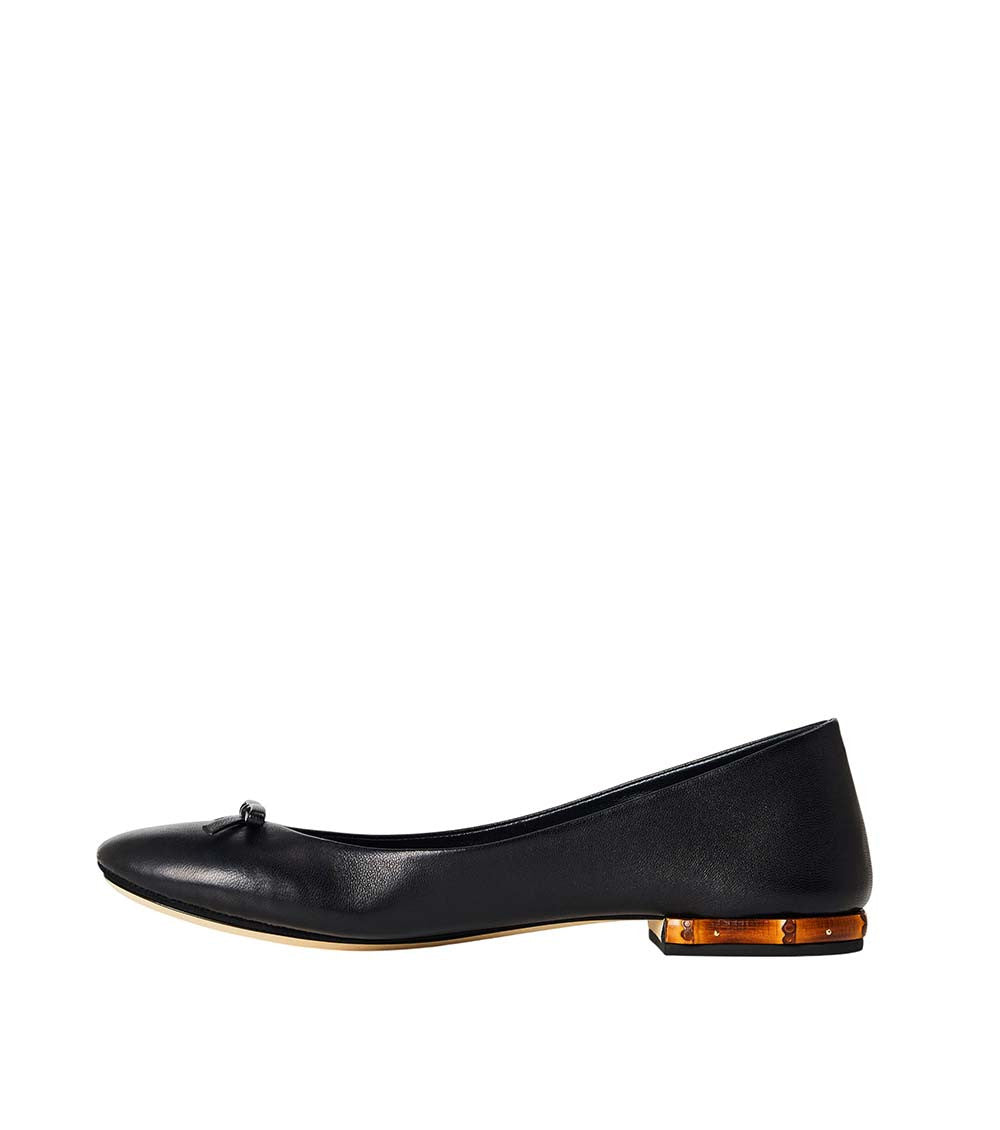 Black Bow Bamboo Ballet Flats 3