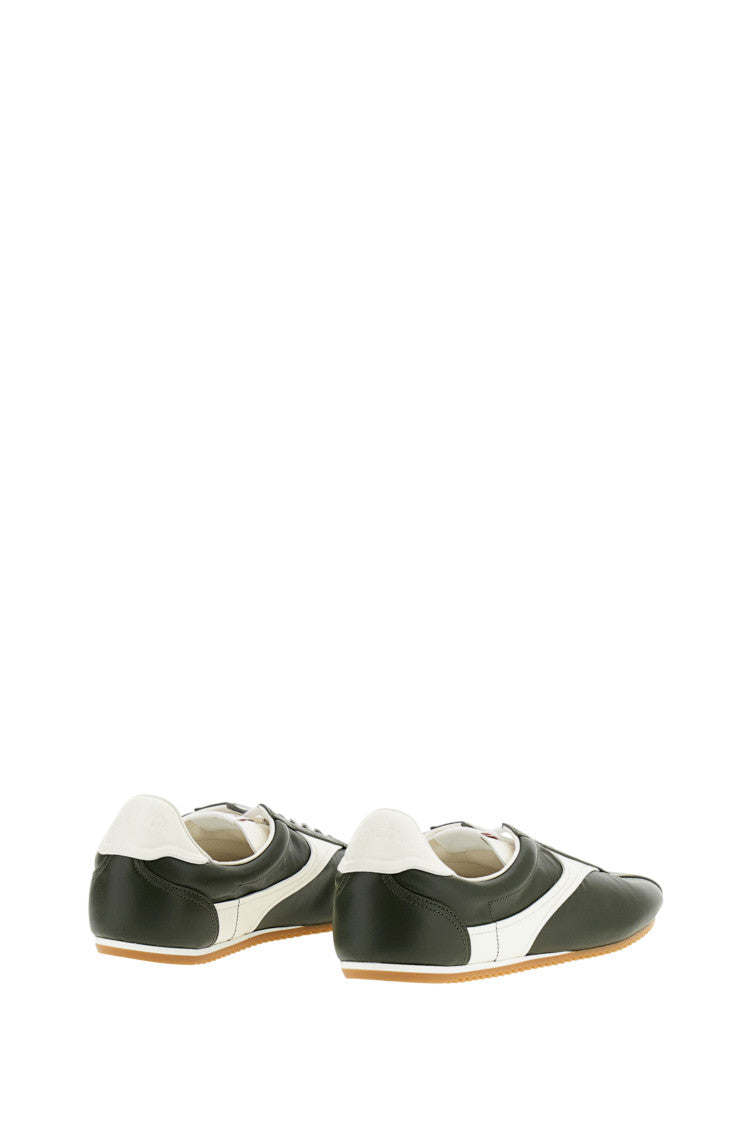 Green Color Block Retro Sneakers 3