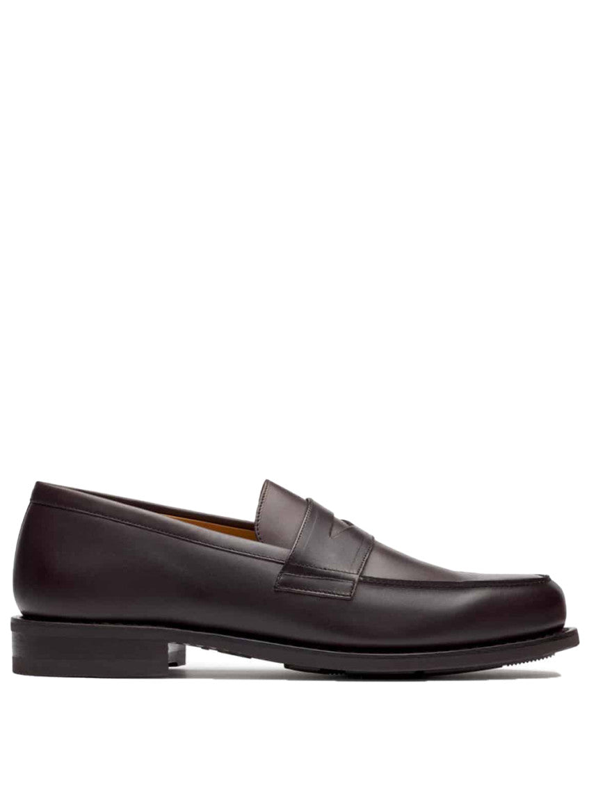 Maroon Leather Adonis Loafers 1