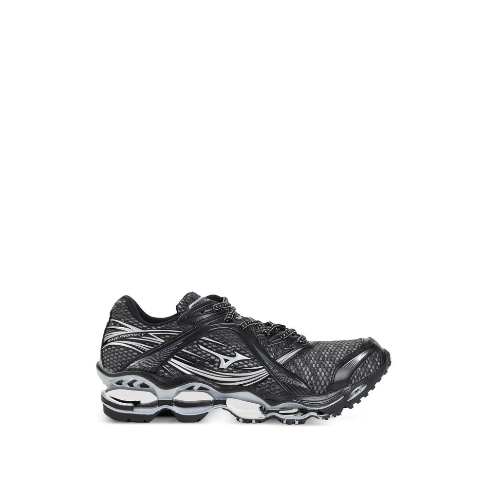 Black Graphic Wave Prophecy Sneakers 1