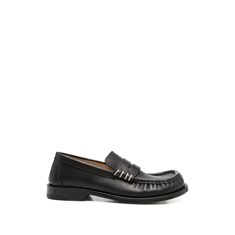 Black Slip On Loafers 1