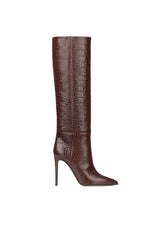 Brown Textured Boots 1
