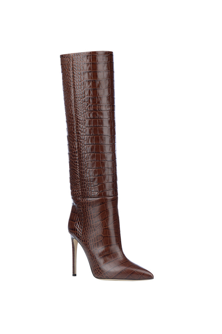Brown Textured Boots 2