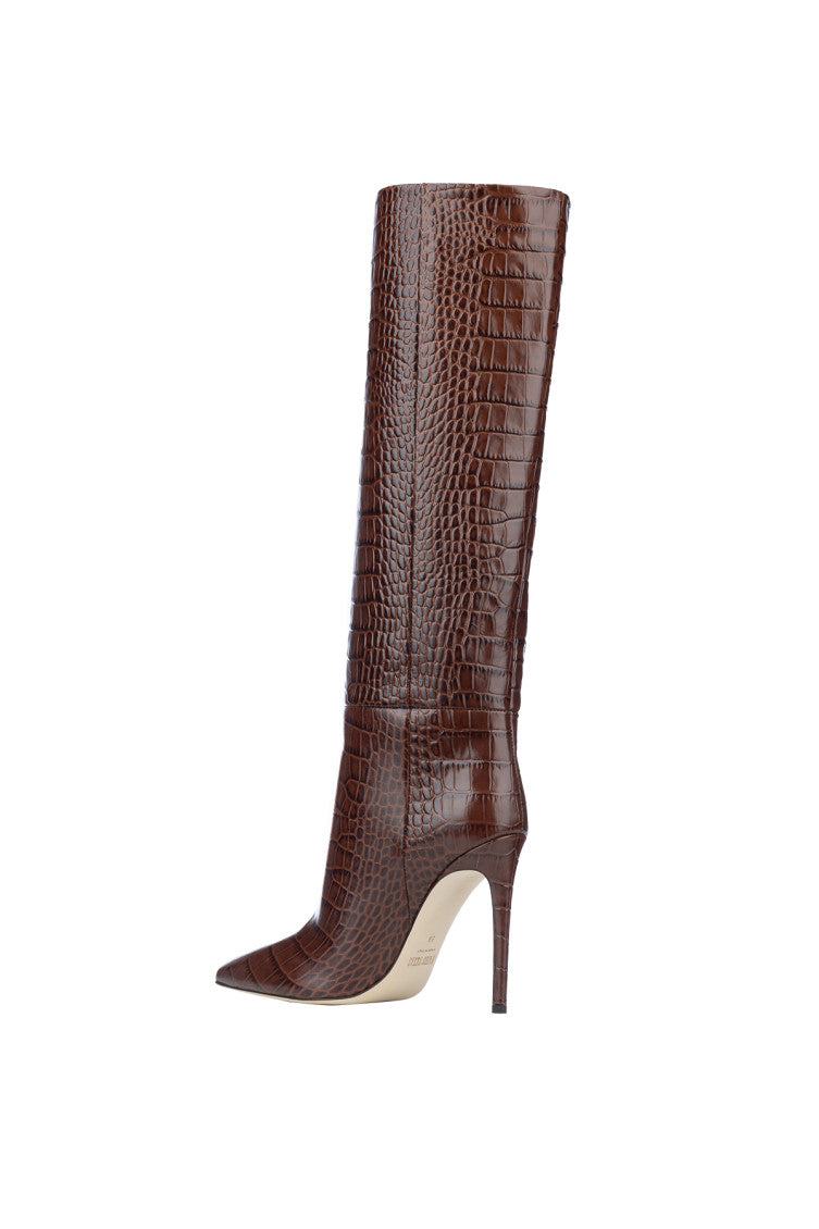 Brown Textured Boots 3