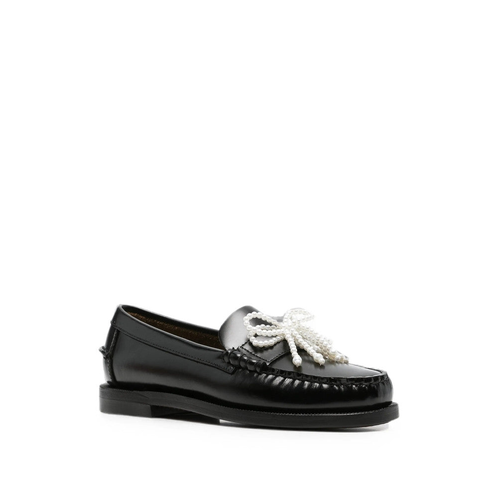 Black Embellished Loafers 2