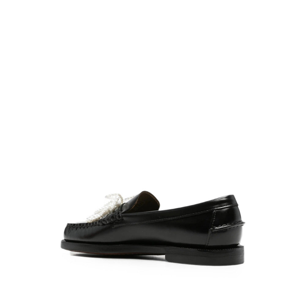 Black Embellished Loafers 3