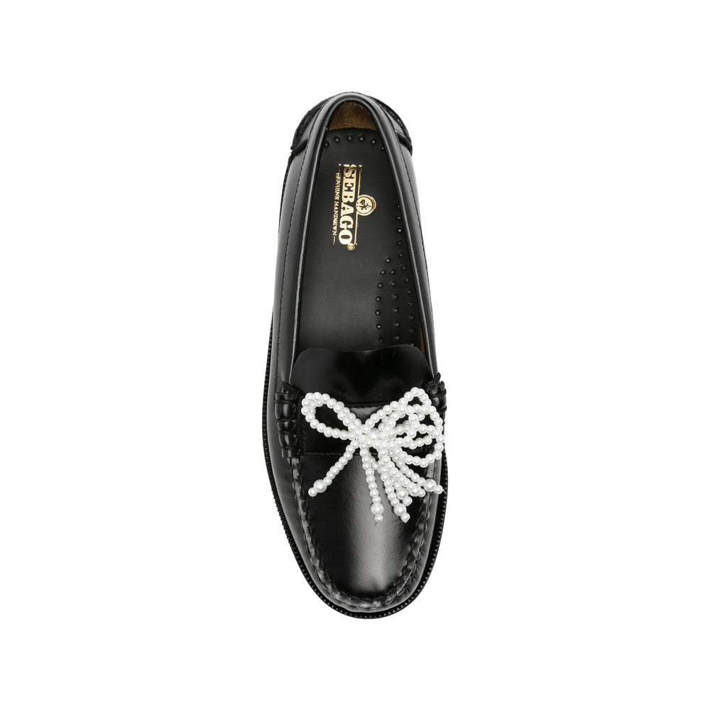 Black Embellished Loafers 4