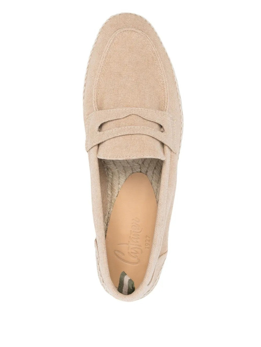 Beige Slip On Espadrilles 4