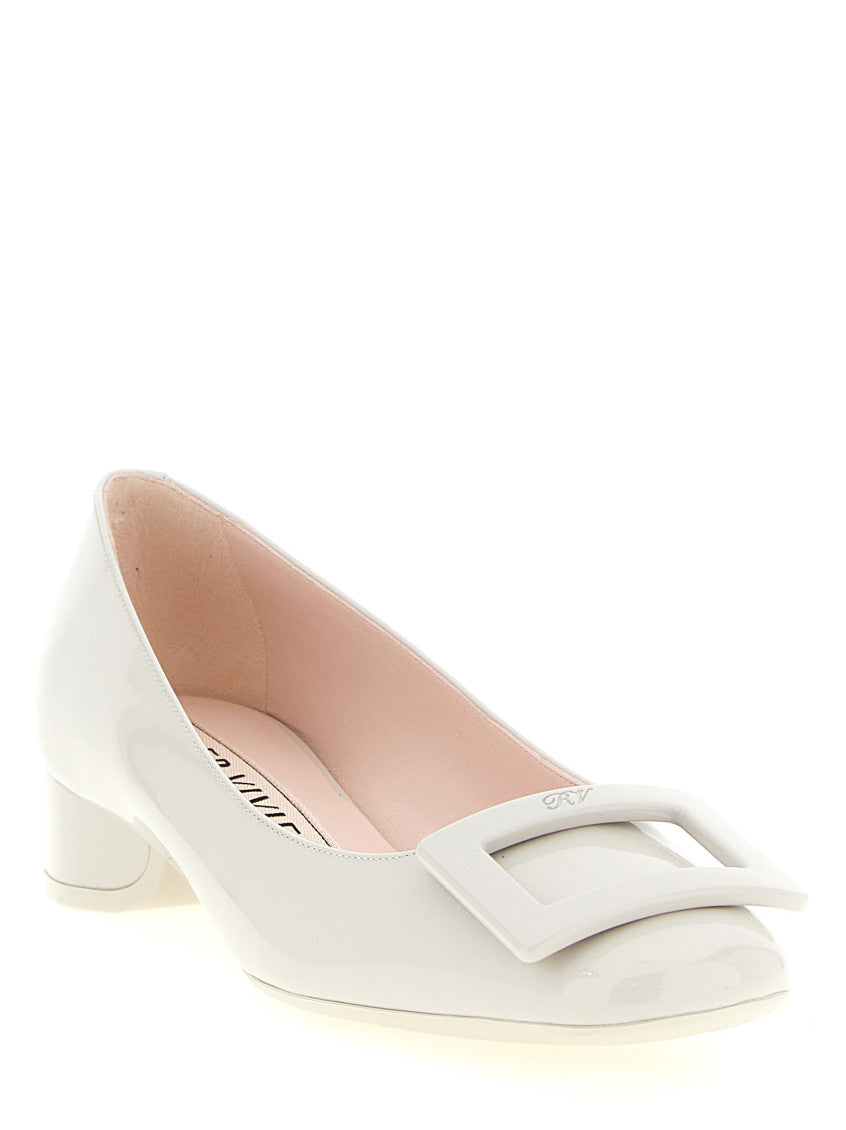 Grey Leather Pumps 2