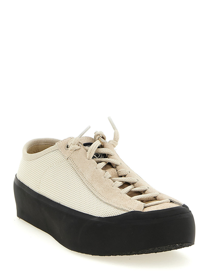 Beige Lace Up Sneakers 2