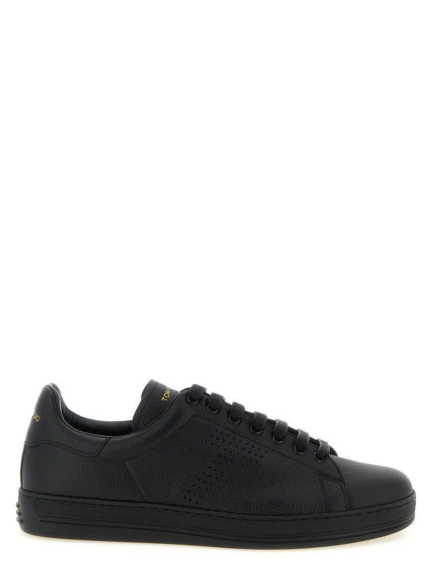 Black Lace Up Sneakers 1