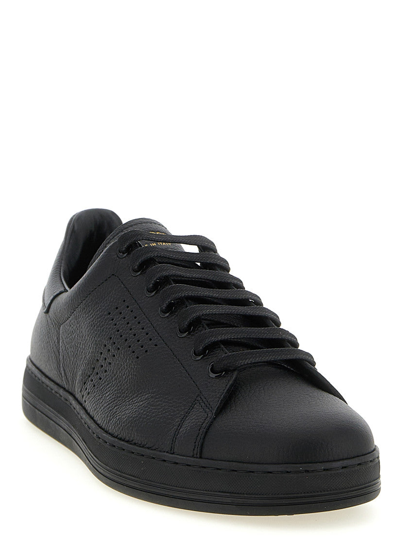 Black Lace Up Sneakers 2