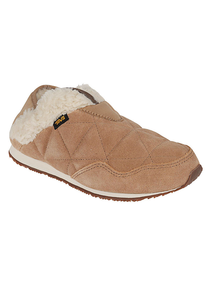 White Brown Slip On Sneakers 2