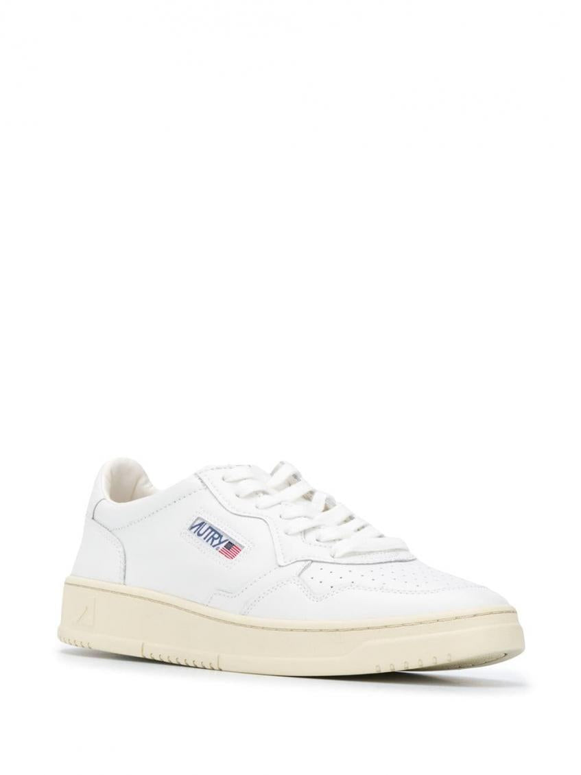 White Low Top Sneakers 3