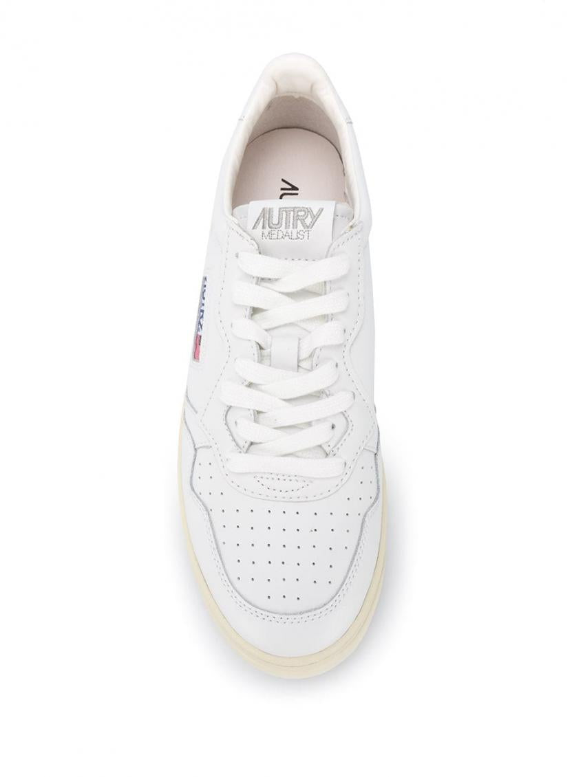 White Low Top Sneakers 4