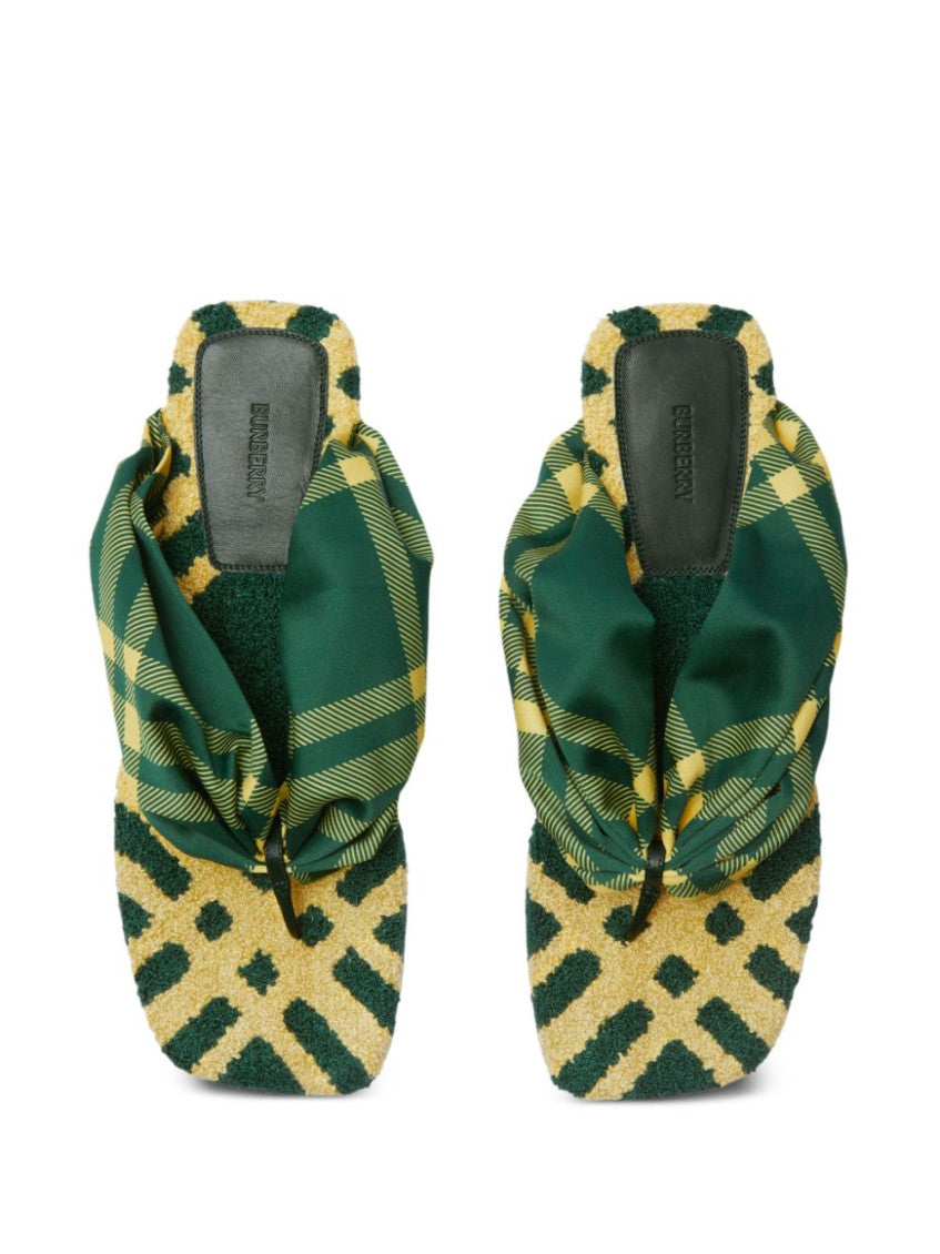 Green Slip On Slides 4