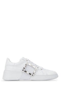 White Skate Leather Sneakers 1
